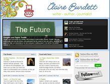 Tablet Screenshot of claireburdett.com